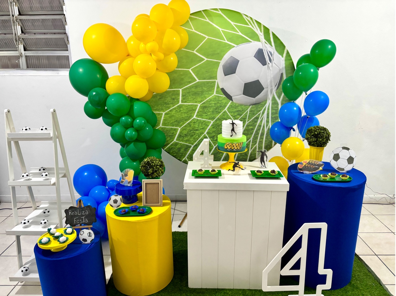 Kit Luxo Aniversário Futebol - Realiza Festa