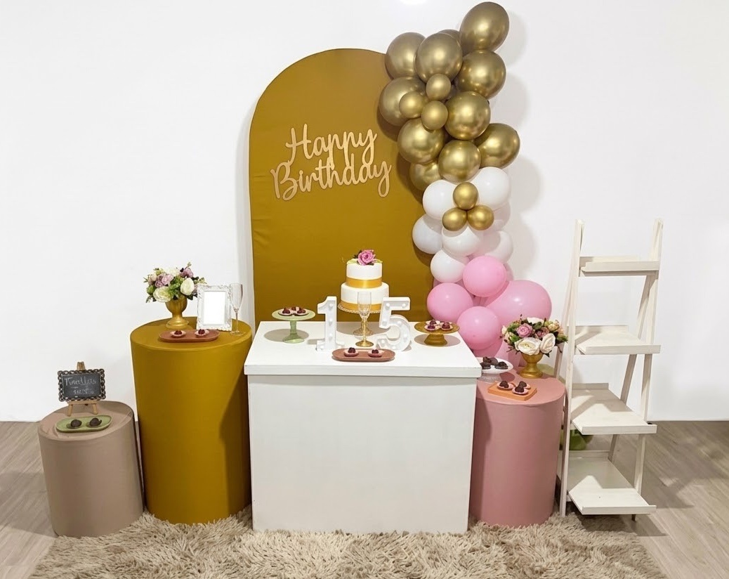 Kit Luxo 15 Anos Dourado Queimado - Realiza Festa