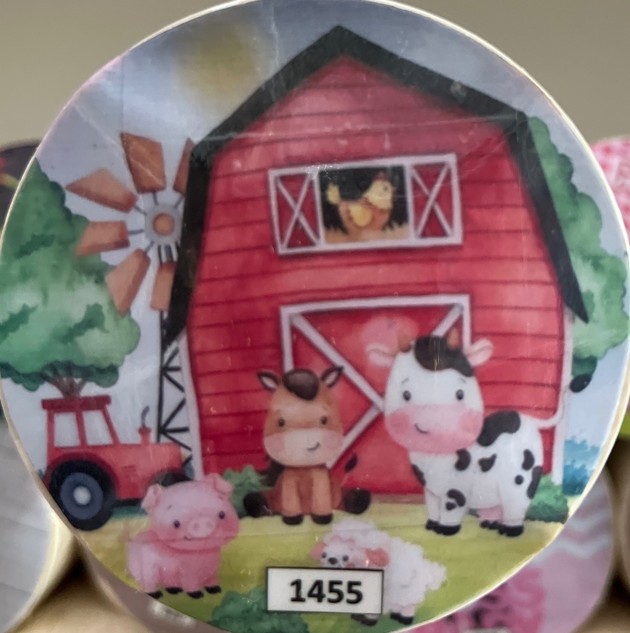 Tecido Painel Redondo 1,5M - Fazendinha Masc. - LÊ FESTAS LOCAÇÃO DE 