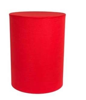 Capa Cilindro M - Liso Vermelho - LÊ FESTAS LOCAÇÃO DE 