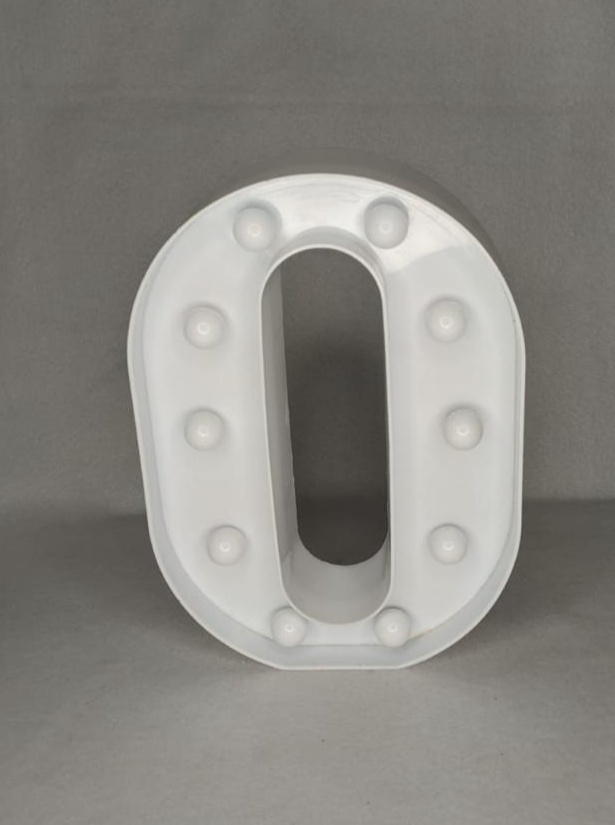 Numero Led 0 22Cm - LÊ FESTAS LOCAÇÃO DE 