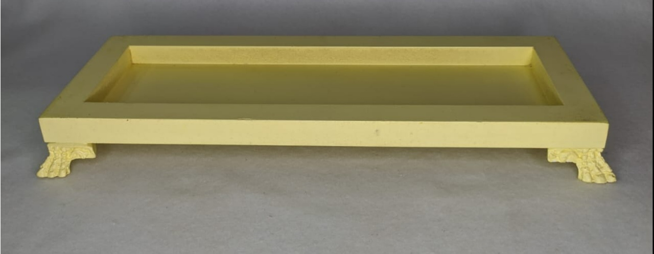 Mdf Bandeja Amarelo Bb 35X15 - LÊ FESTAS LOCAÇÃO DE 
