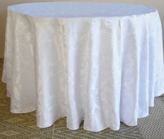 Toalha 2,80M - Jacquard Leve Branco - LÊ FESTAS LOCAÇÃO DE 