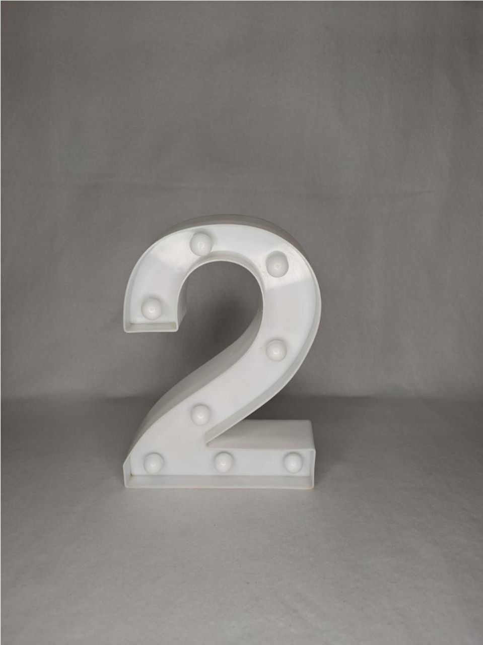 Numero Led 2 22Cm - LÊ FESTAS LOCAÇÃO DE 