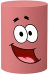 Capa Cilindro P - Bob Esponja Patrick - LÊ FESTAS LOCAÇÃO DE 