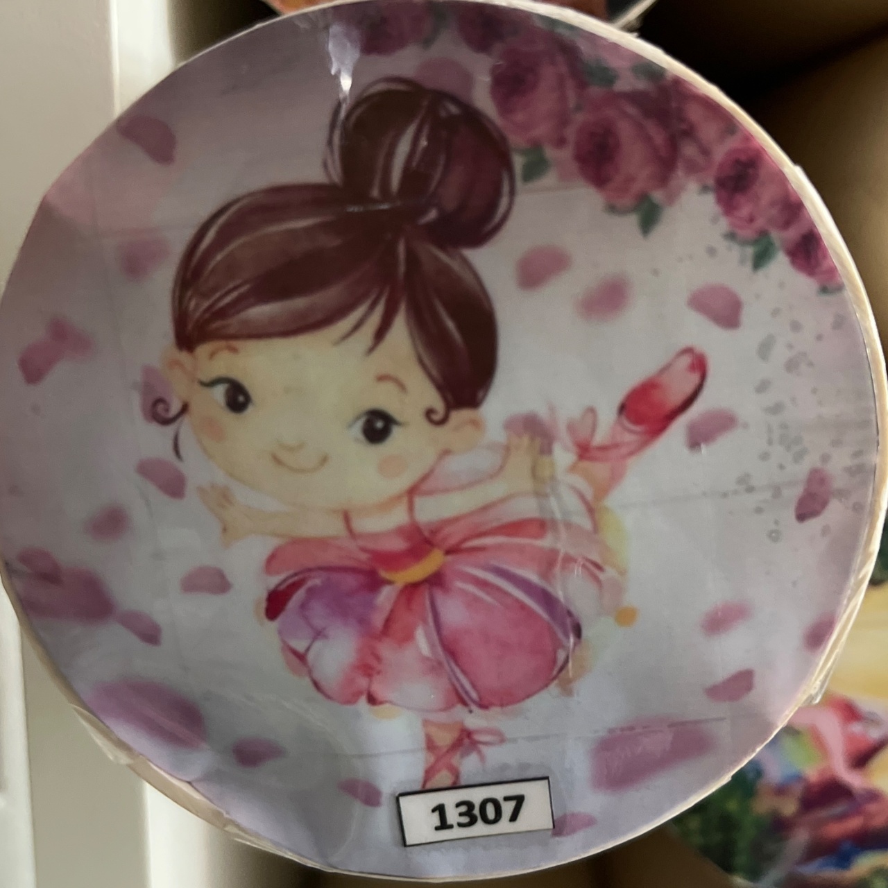 Tecido Painel Redondo 1,5M Bailarina - LÊ FESTAS LOCAÇÃO DE 