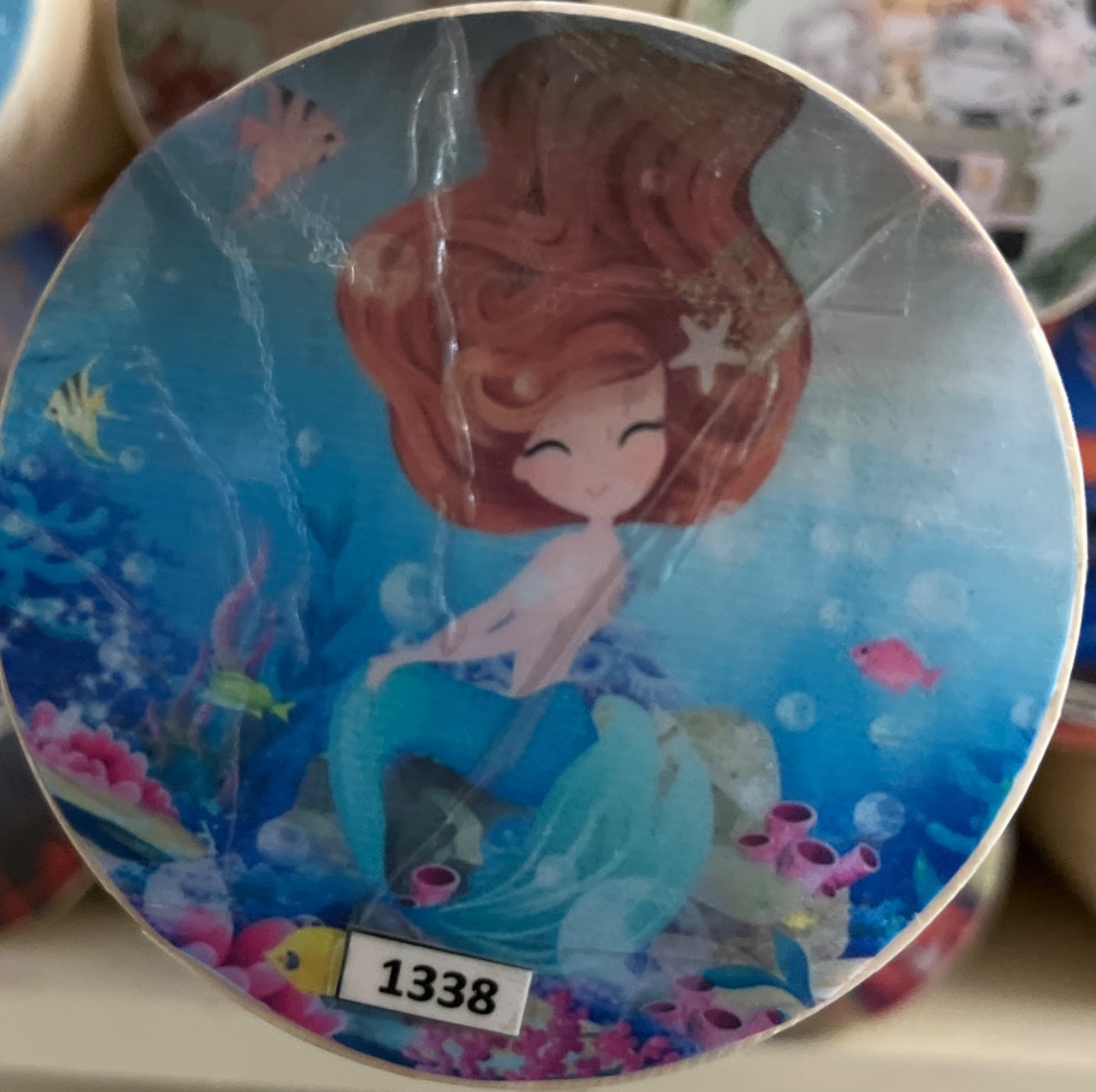 Tecido Painel Redondo 1,5M Sereia - LÊ FESTAS LOCAÇÃO DE 