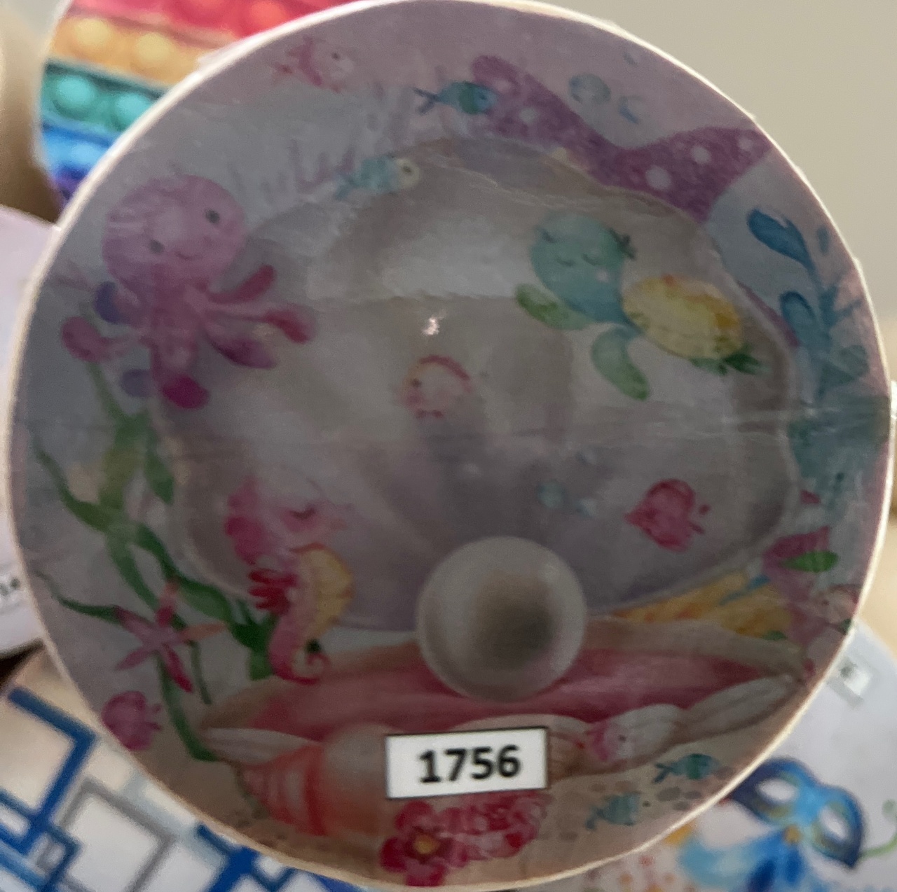Tecido Painel Redondo 1,5M - Fundo Do Mar Rosa - LÊ FESTAS LOCAÇÃO DE 
