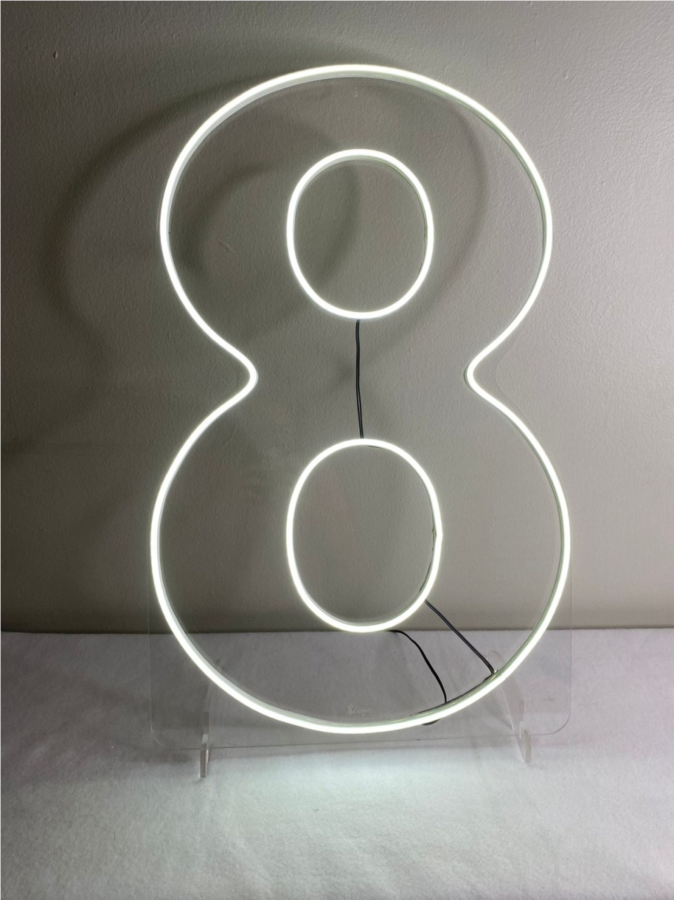 Numero Led 8 35X60Cm Luz Fria - LÊ FESTAS LOCAÇÃO DE 