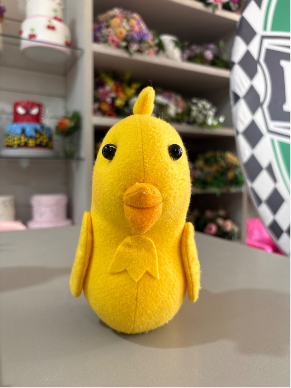 Feltro Fazendinha Pintinho 25Cm - LÊ FESTAS LOCAÇÃO DE 