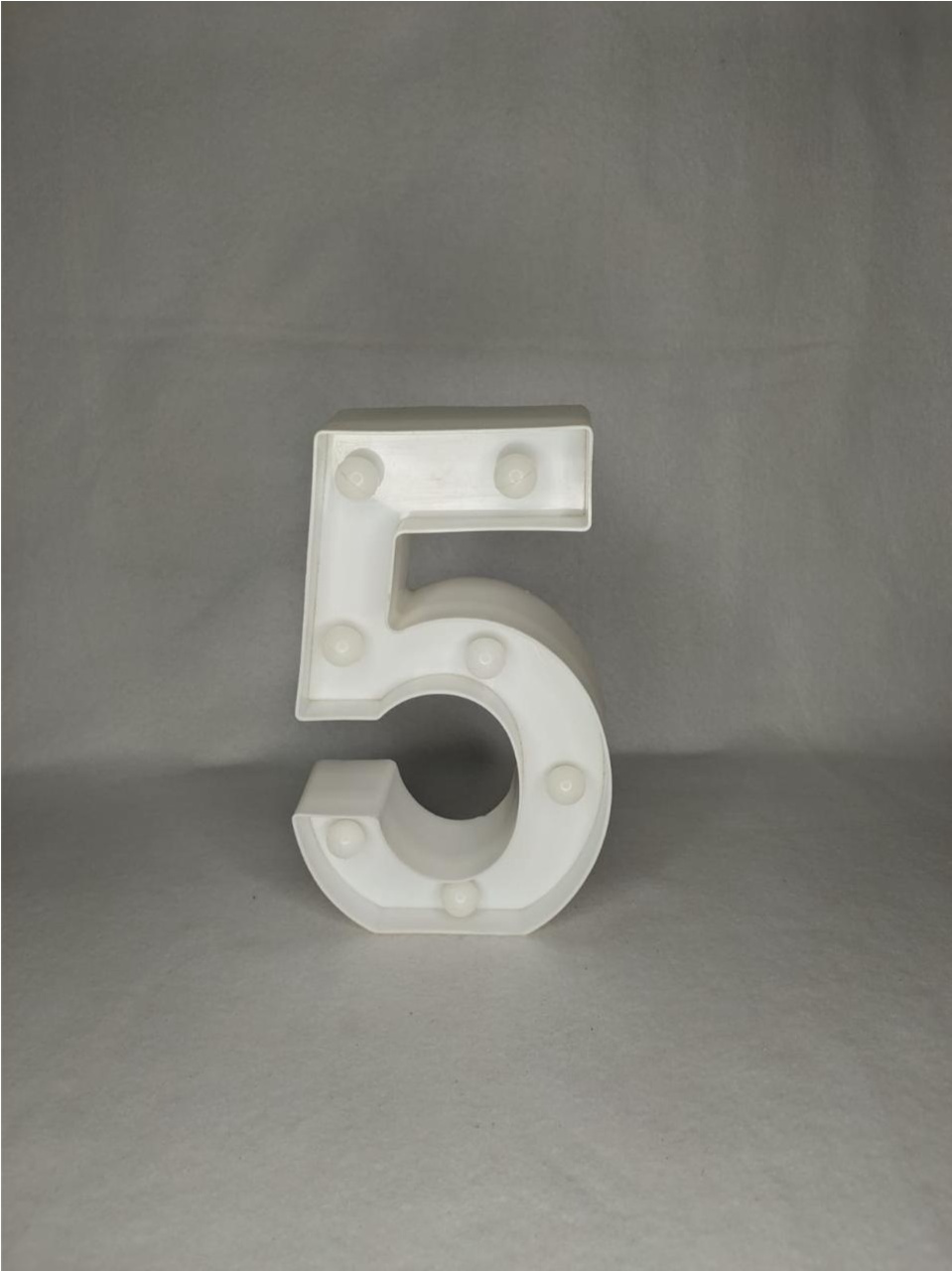 Numero Led 5 22Cm - LÊ FESTAS LOCAÇÃO DE 