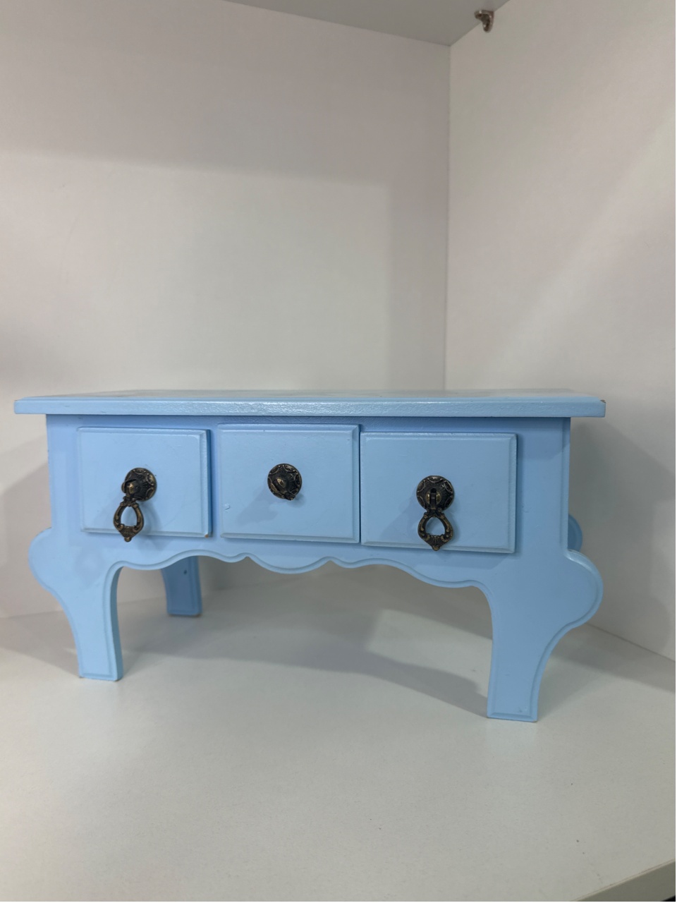 Gaveteiro de Mesa 3 Gavetas Azul - LÊ FESTAS LOCAÇÃO DE 