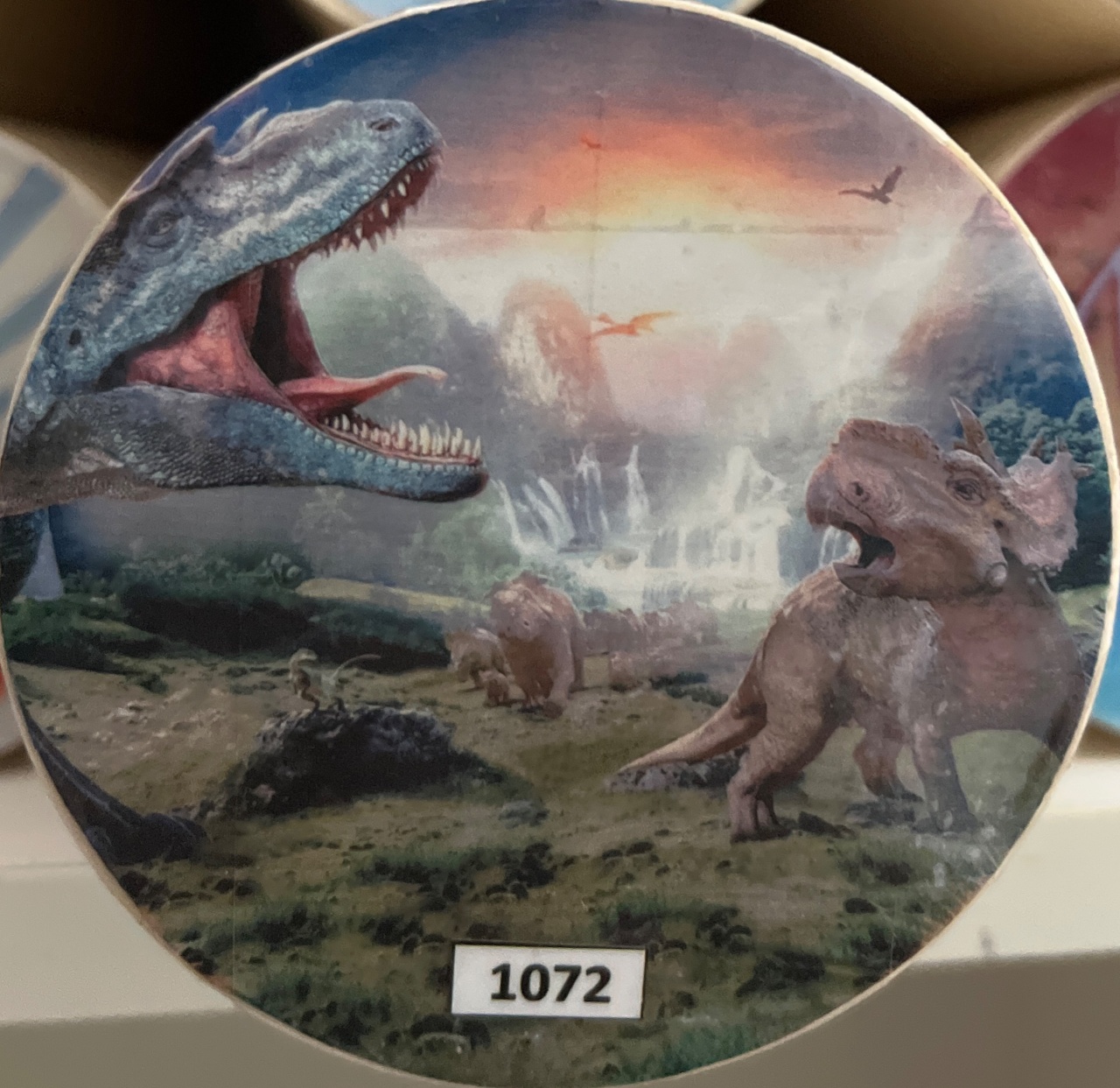 Tecido Painel Redondo 1,5M Dinossauro - LÊ FESTAS LOCAÇÃO DE 