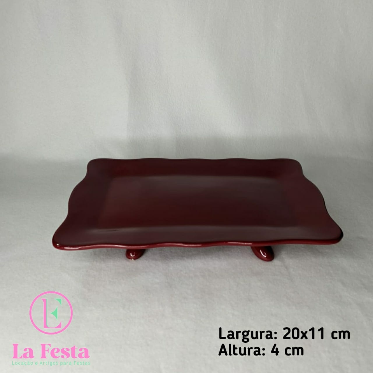 Travessa Bella Com Pé Marsala - LÊ FESTAS LOCAÇÃO DE 