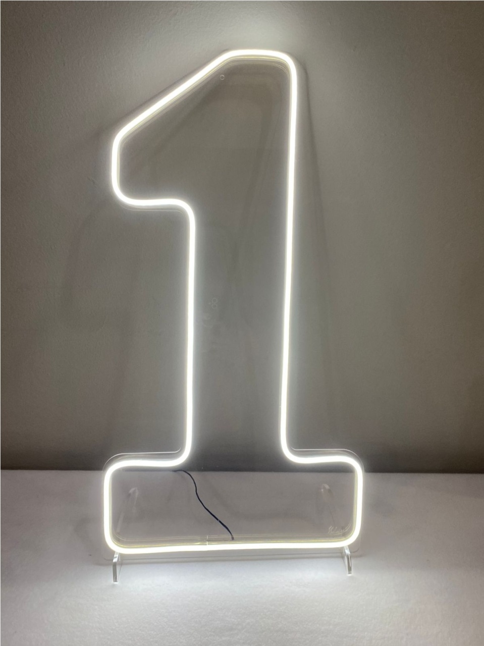 Numero Led 1 35X60Cm Luz Fria - LÊ FESTAS LOCAÇÃO DE 