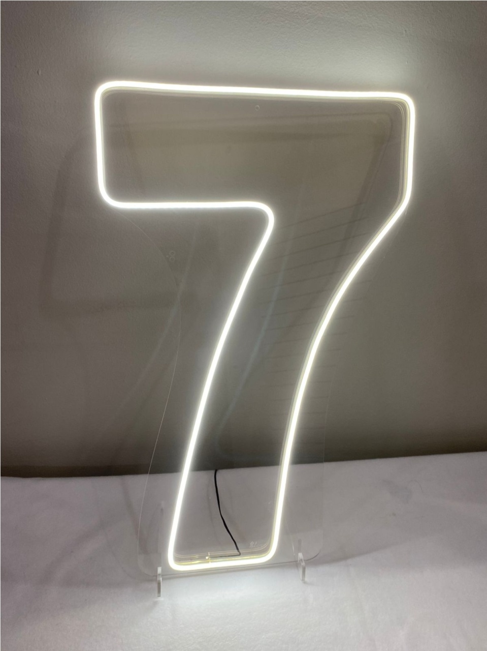 Numero Led 7 35X60Cm Luz Fria - LÊ FESTAS LOCAÇÃO DE 