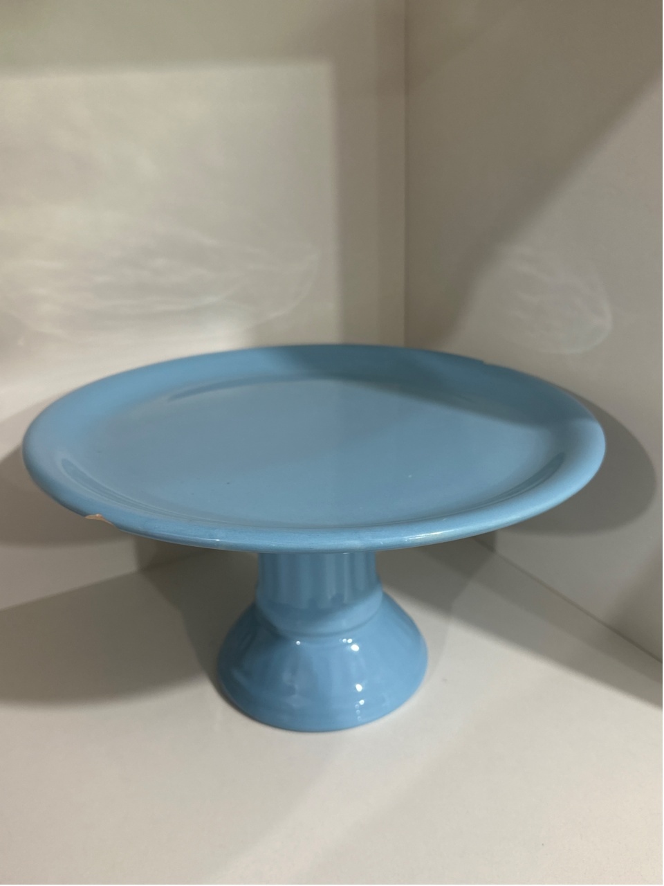 Doceira Azul Bb Lisa Gr Redonda 17X30X30 - LÊ FESTAS LOCAÇÃO DE 