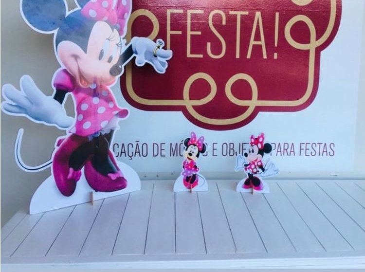 Jg. Totens Minnie Rosa 3 Pcs - LÊ FESTAS LOCAÇÃO DE 