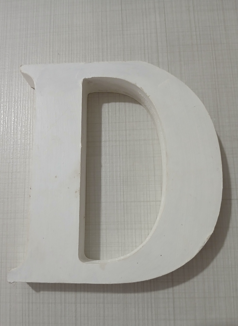 Letra Mdf D 12Cm - LÊ FESTAS LOCAÇÃO DE 