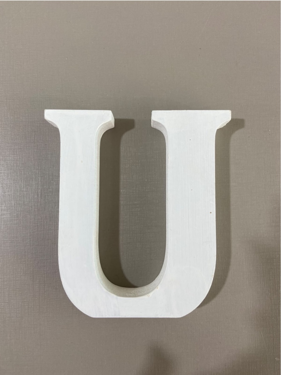 Letra Mdf U 12Cm - LÊ FESTAS LOCAÇÃO DE 