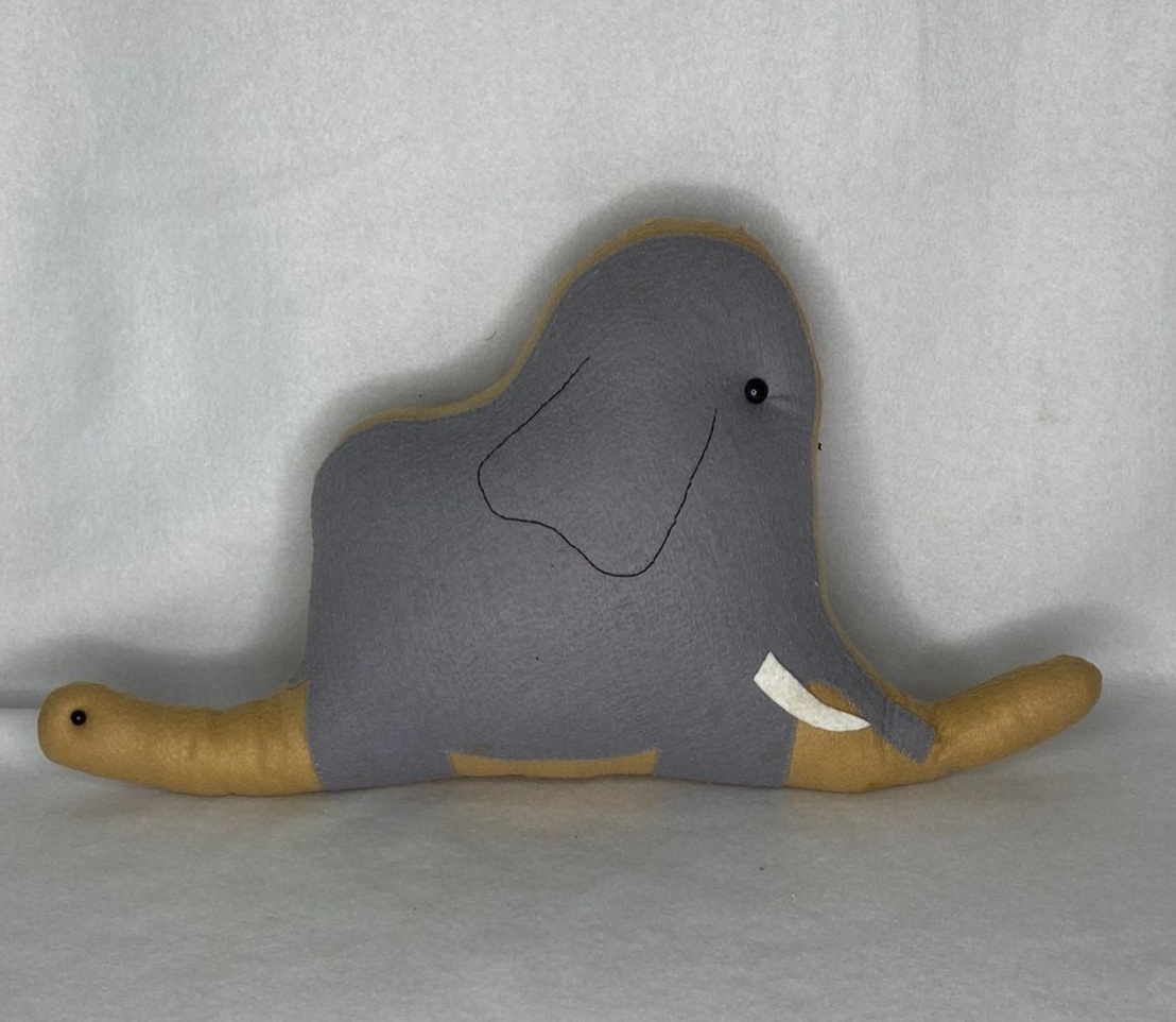 Feltro Cobra Com Elefante 30Cm - LÊ FESTAS LOCAÇÃO DE 