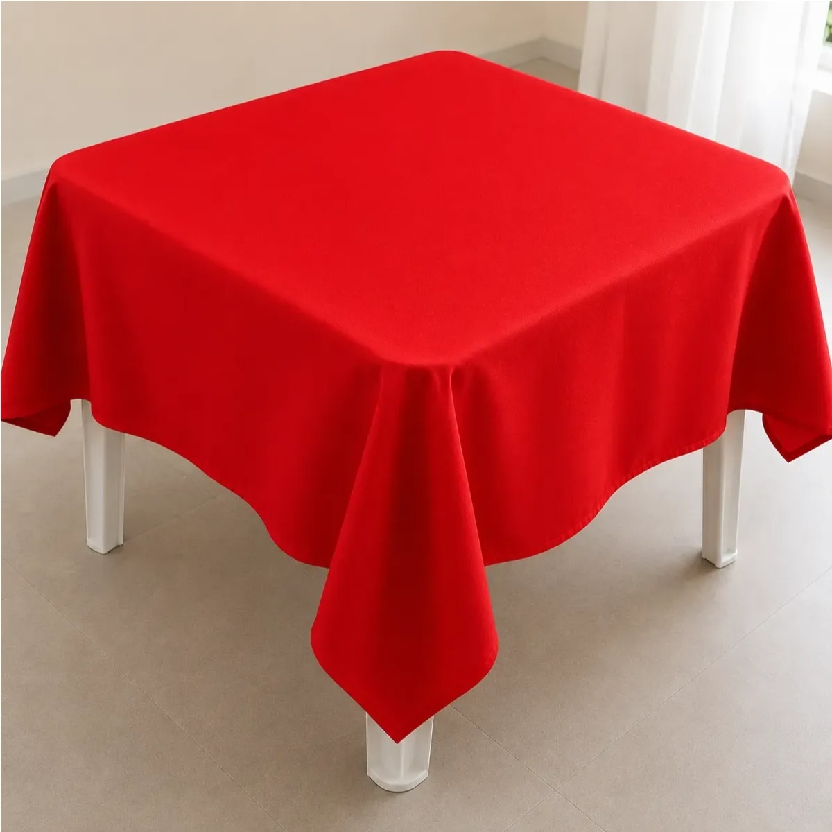 Toalha 1,5M - Oxford Vermelho - LÊ FESTAS LOCAÇÃO DE 