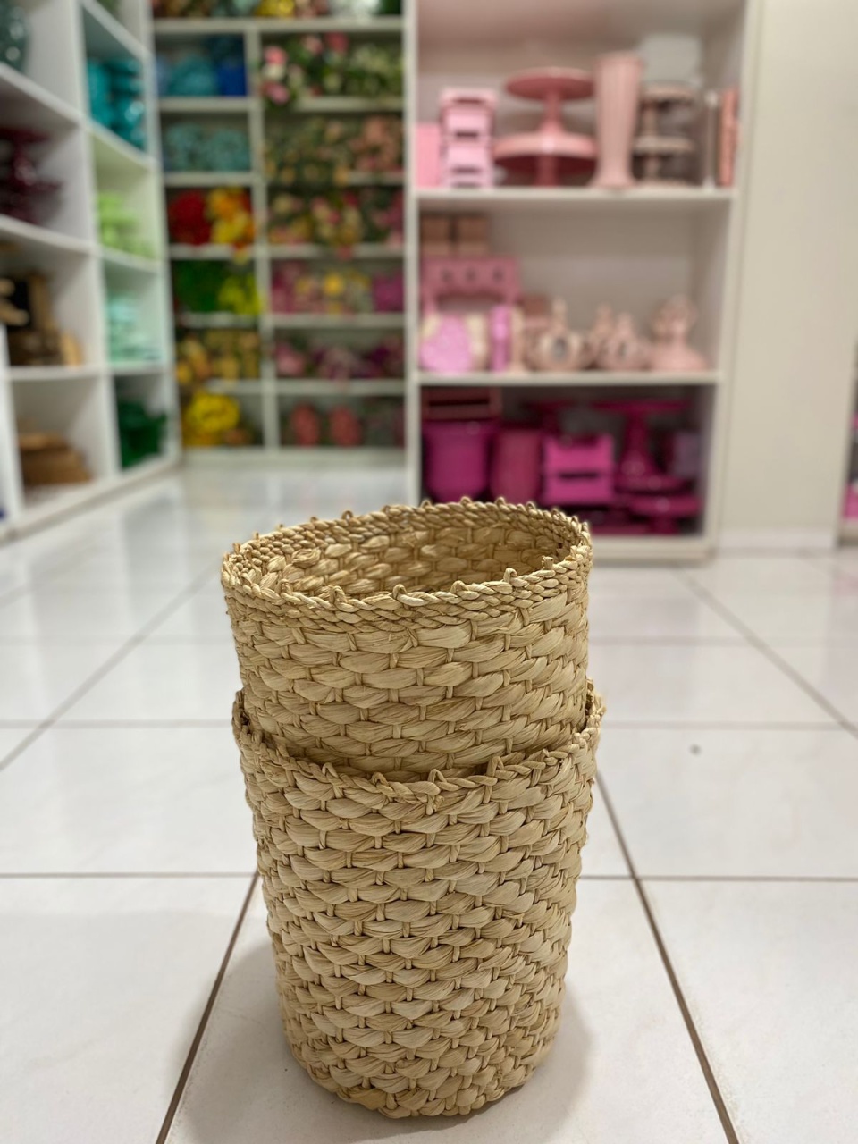 Cachepoo Palha - LÊ FESTAS LOCAÇÃO DE 