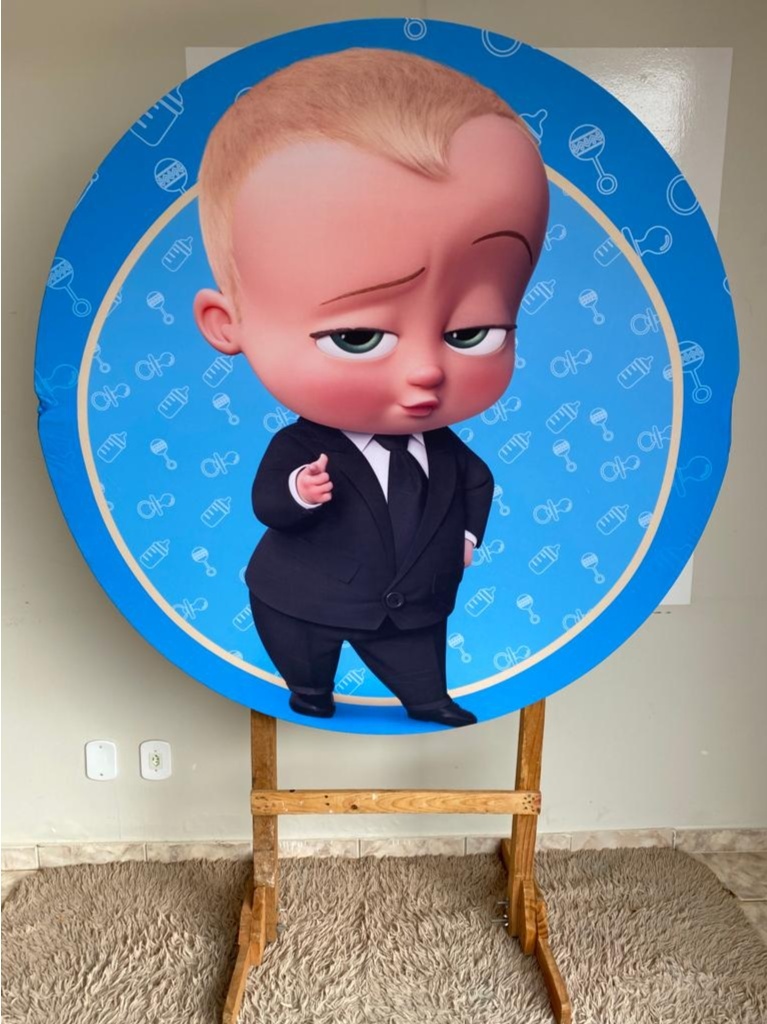 Tecido Painel Redondo 1,5M - Poderoso Chefinho - LÊ FESTAS LOCAÇÃO DE 