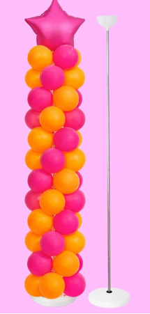 Suporte Telescopio Balão Bubble 1,75M Coluna Bexiga - LÊ FESTAS LOCAÇÃO DE 