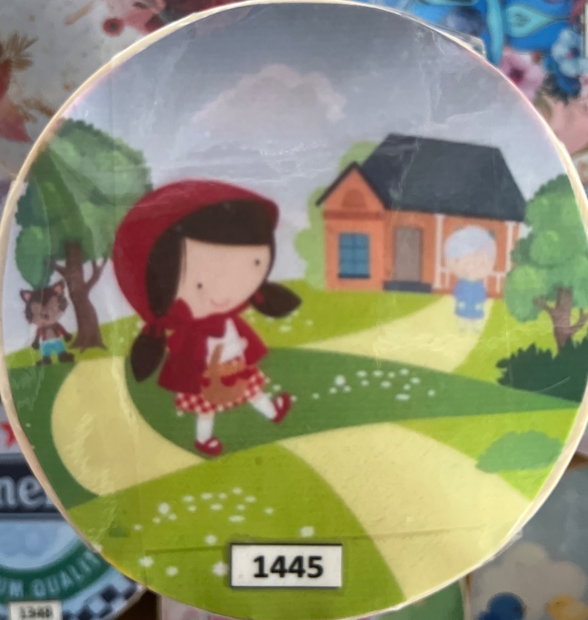 Tecido Painel Redondo 1,5M Chapeuzinho Vermelho - LÊ FESTAS LOCAÇÃO DE 