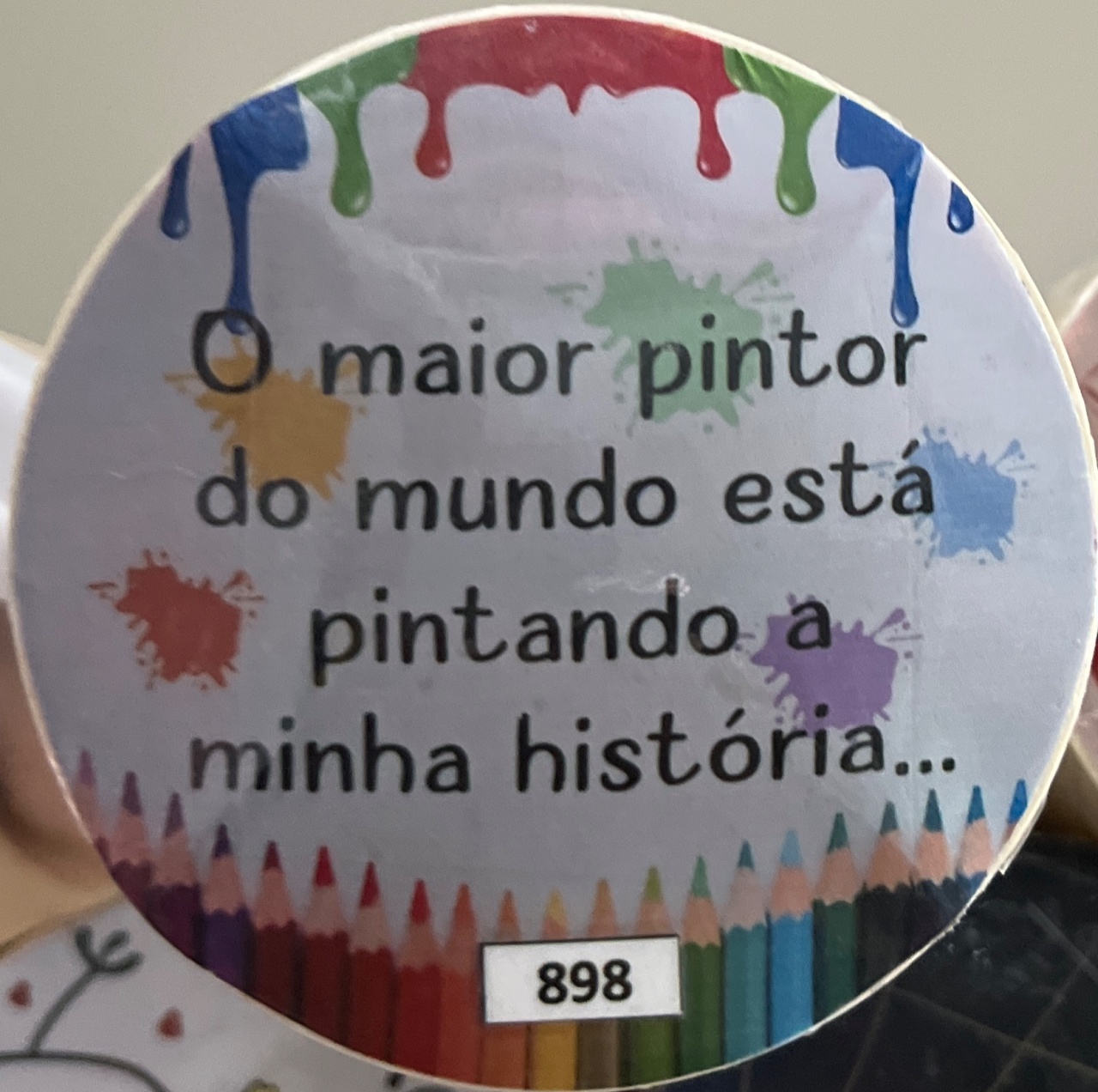Tecido Painel Redondo 1,5M - O Pintor Do Mundo - LÊ FESTAS LOCAÇÃO DE 