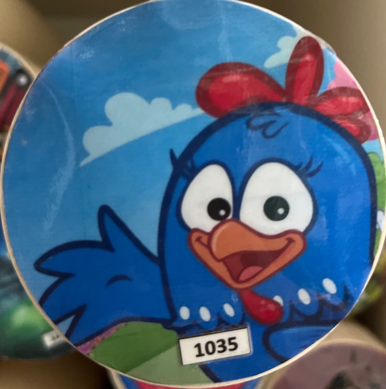 Tecido Painel Redondo 1,5M Galinha Pintadinha - LÊ FESTAS LOCAÇÃO DE 