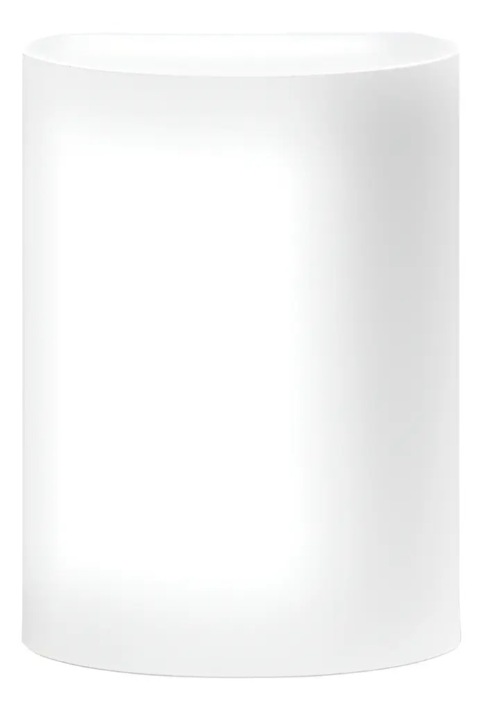 Capa Cilindro M - Liso Branco - LÊ FESTAS LOCAÇÃO DE 