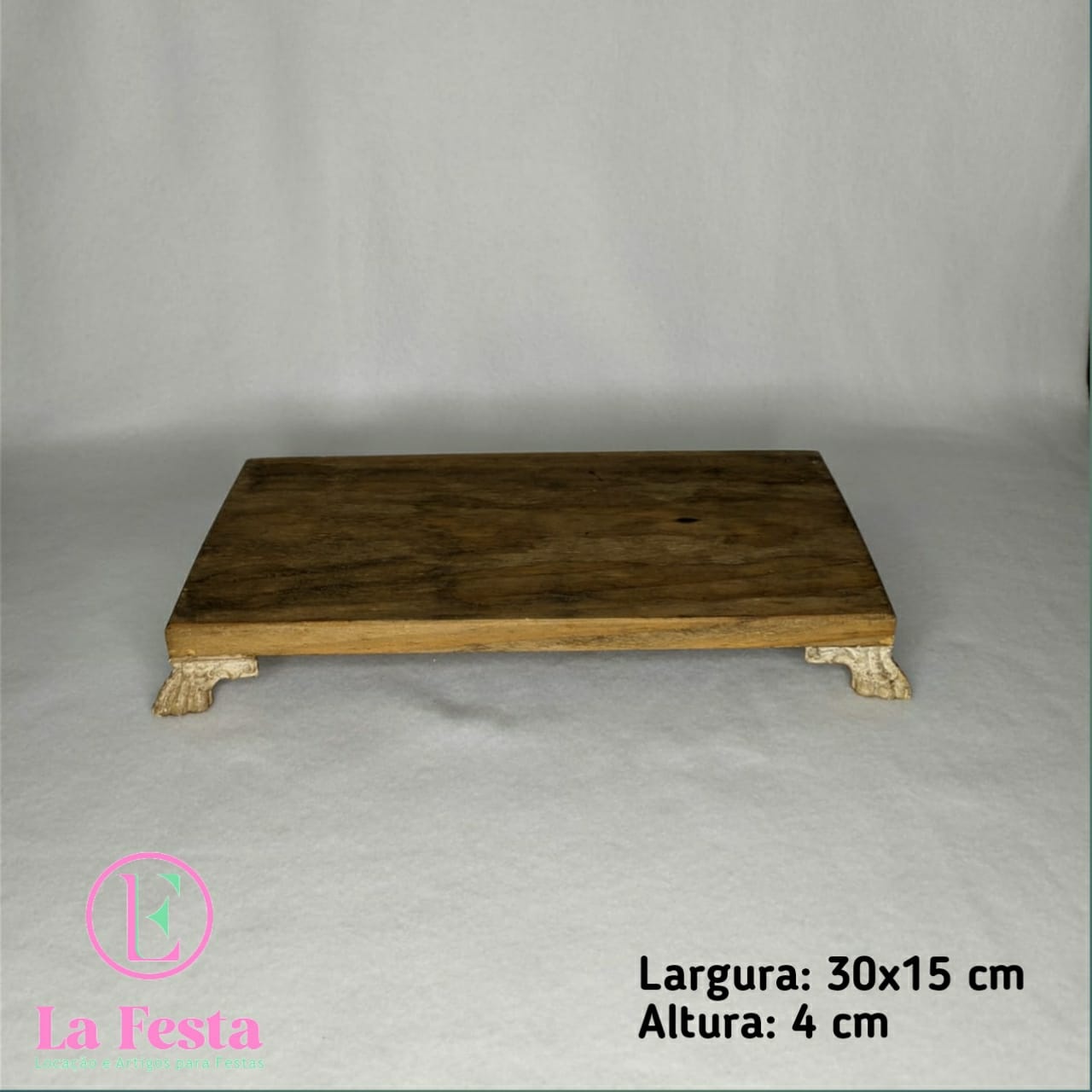Mdf Bandeija M Rustica 15X30 - LÊ FESTAS LOCAÇÃO DE 