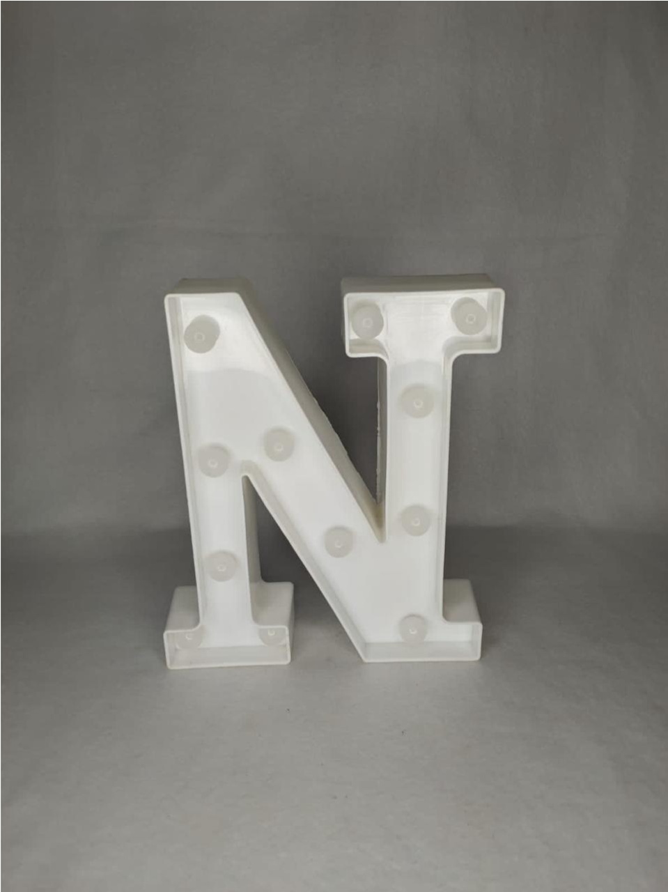 Letra Led N 22Cm - LÊ FESTAS LOCAÇÃO DE 