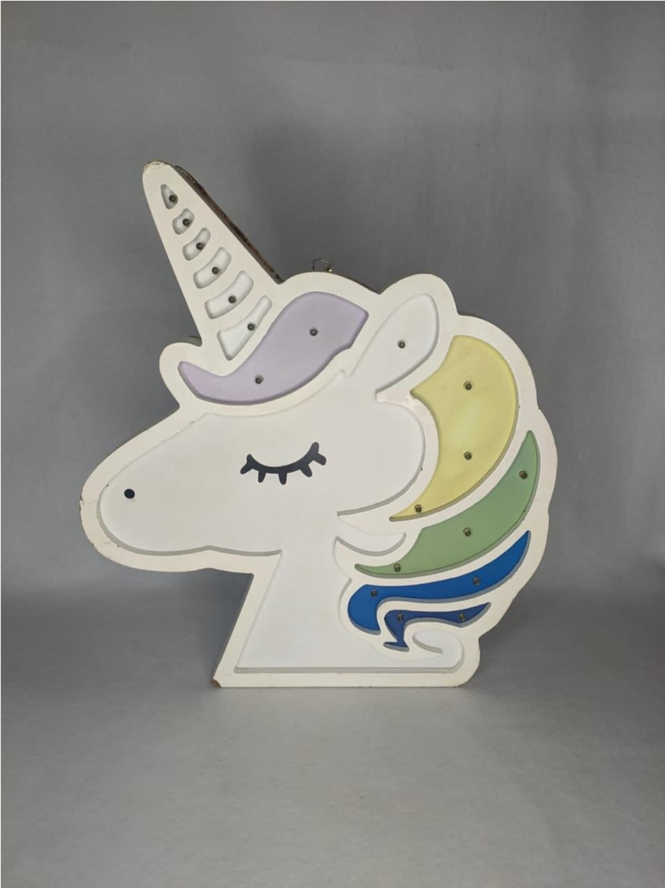 Luminoso Led Em Mdf Unicornio - LÊ FESTAS LOCAÇÃO DE 