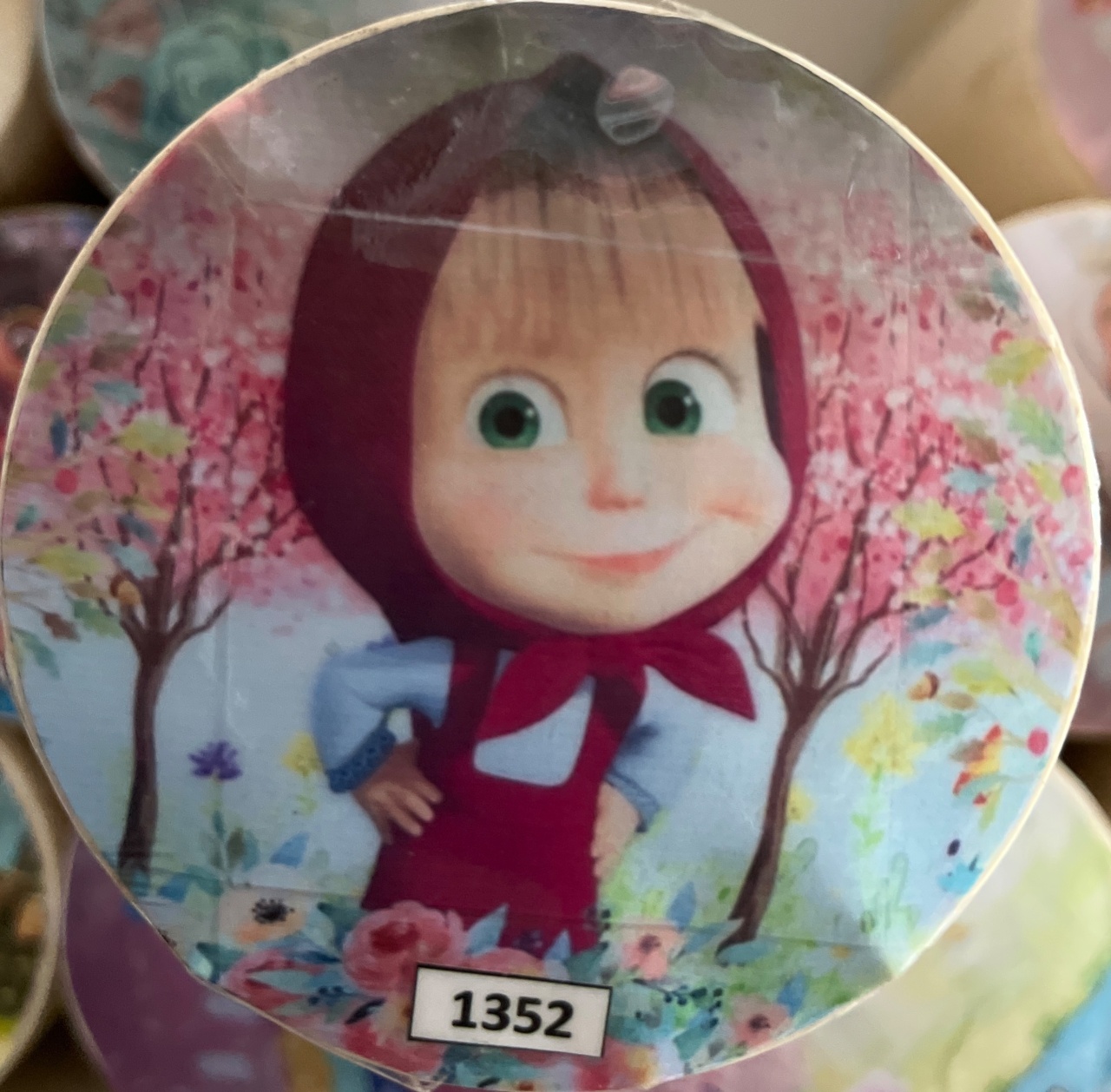Tecido Painel Redondo 1,5M Masha - LÊ FESTAS LOCAÇÃO DE 