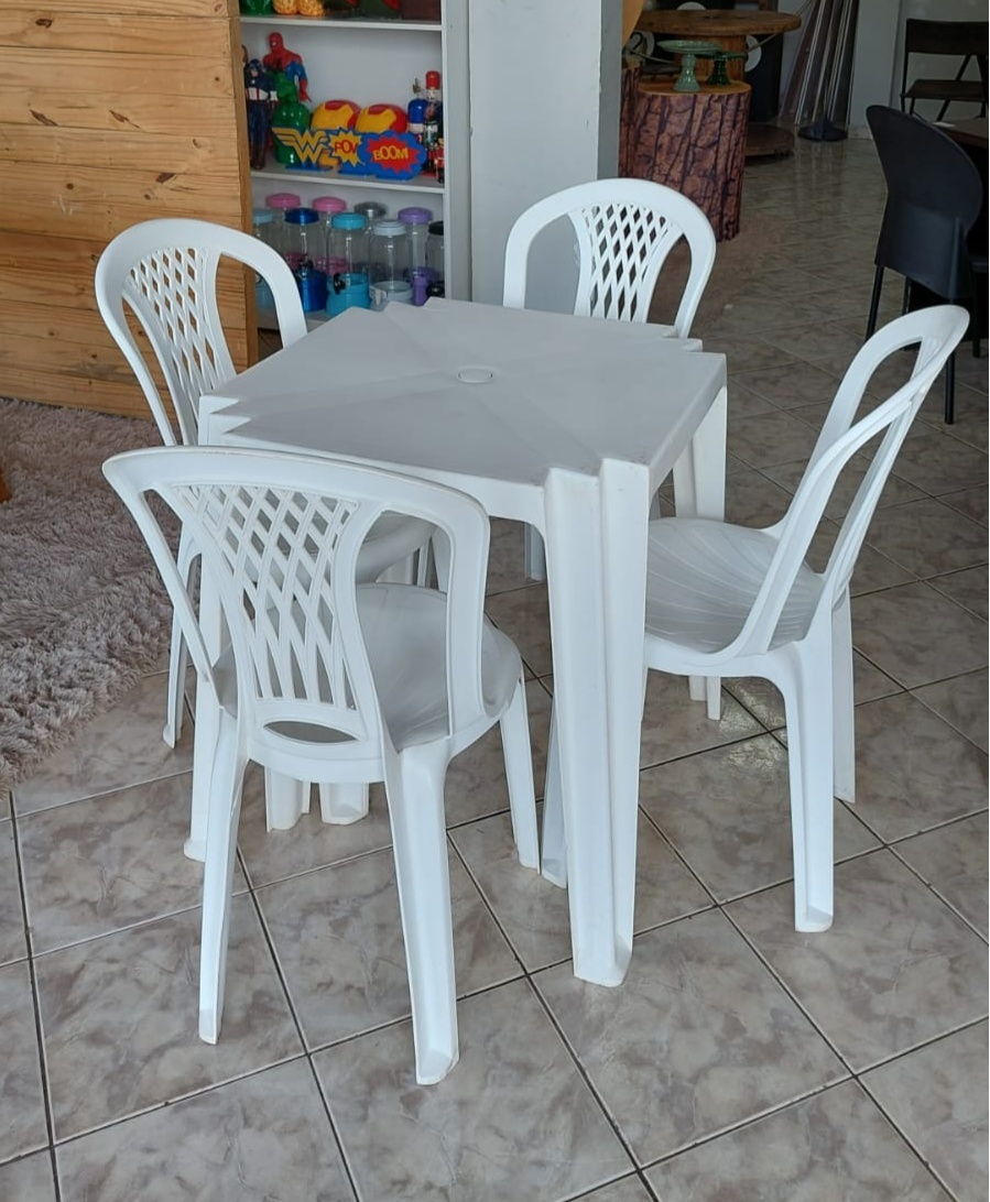 Mesa Branca Tramontina - LÊ FESTAS LOCAÇÃO DE 