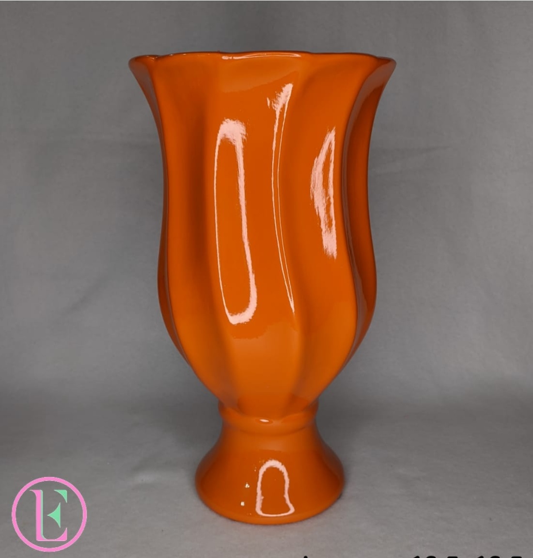 Vaso Campestre Ii Laranja Er3691 - LÊ FESTAS LOCAÇÃO DE 