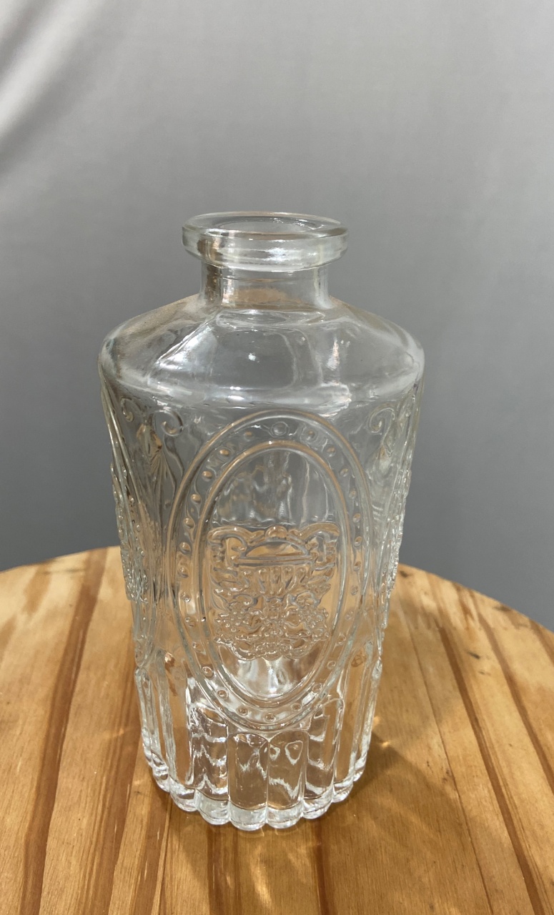 Jarro Vintage Transp. Retro Europeu Em Relevo 12,5Cm - LÊ FESTAS LOCAÇÃO DE 