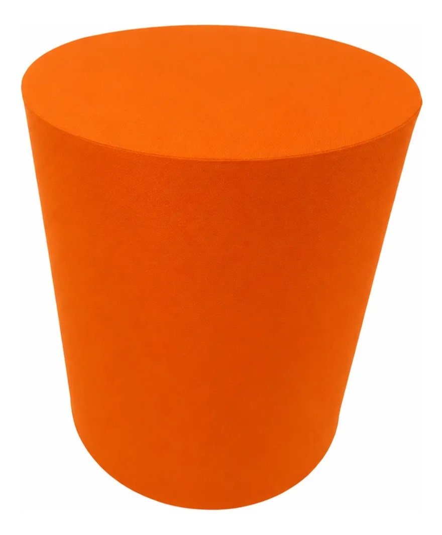Capa Cilindro G - Liso Laranja - LÊ FESTAS LOCAÇÃO DE 