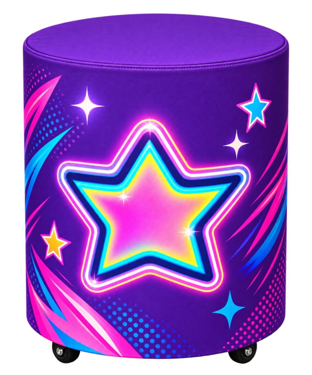 Capa Cilindro M - Guerreiras Do Kpop (Estrela Colorida) - LÊ FESTAS LOCAÇÃO DE 