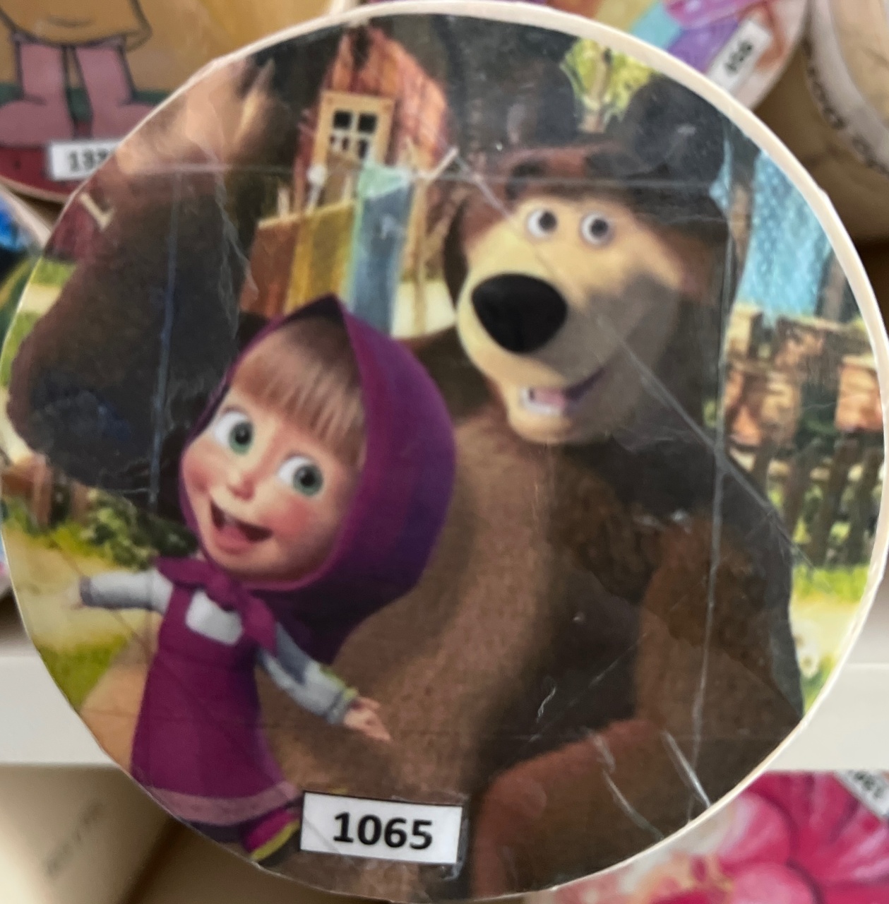 Tecido Painel Redondo 1,5M Masha E Urso - LÊ FESTAS LOCAÇÃO DE 