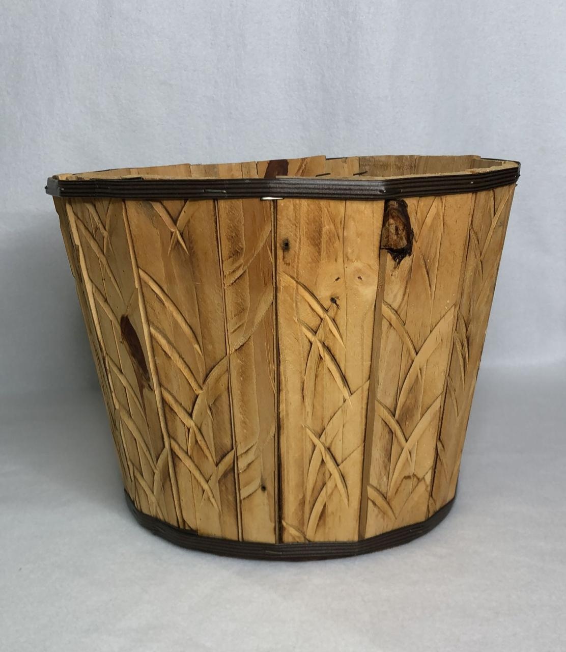 Vaso de Madeira - LÊ FESTAS LOCAÇÃO DE 