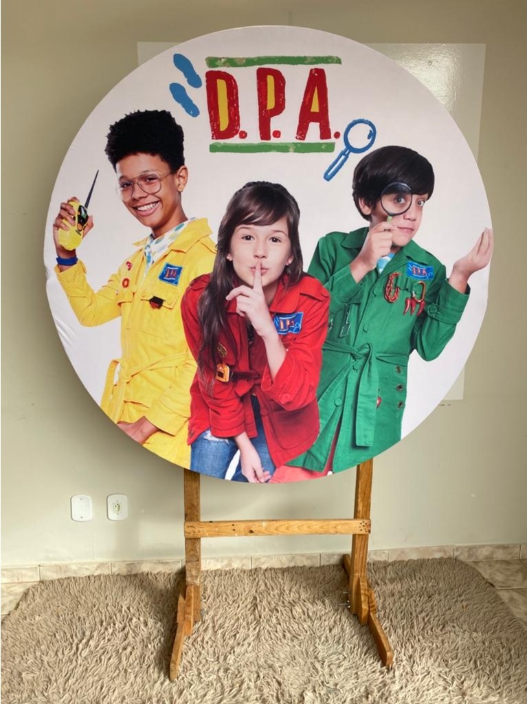 Tecido Painel Redondo 1,5M- Dpa - LÊ FESTAS LOCAÇÃO DE 