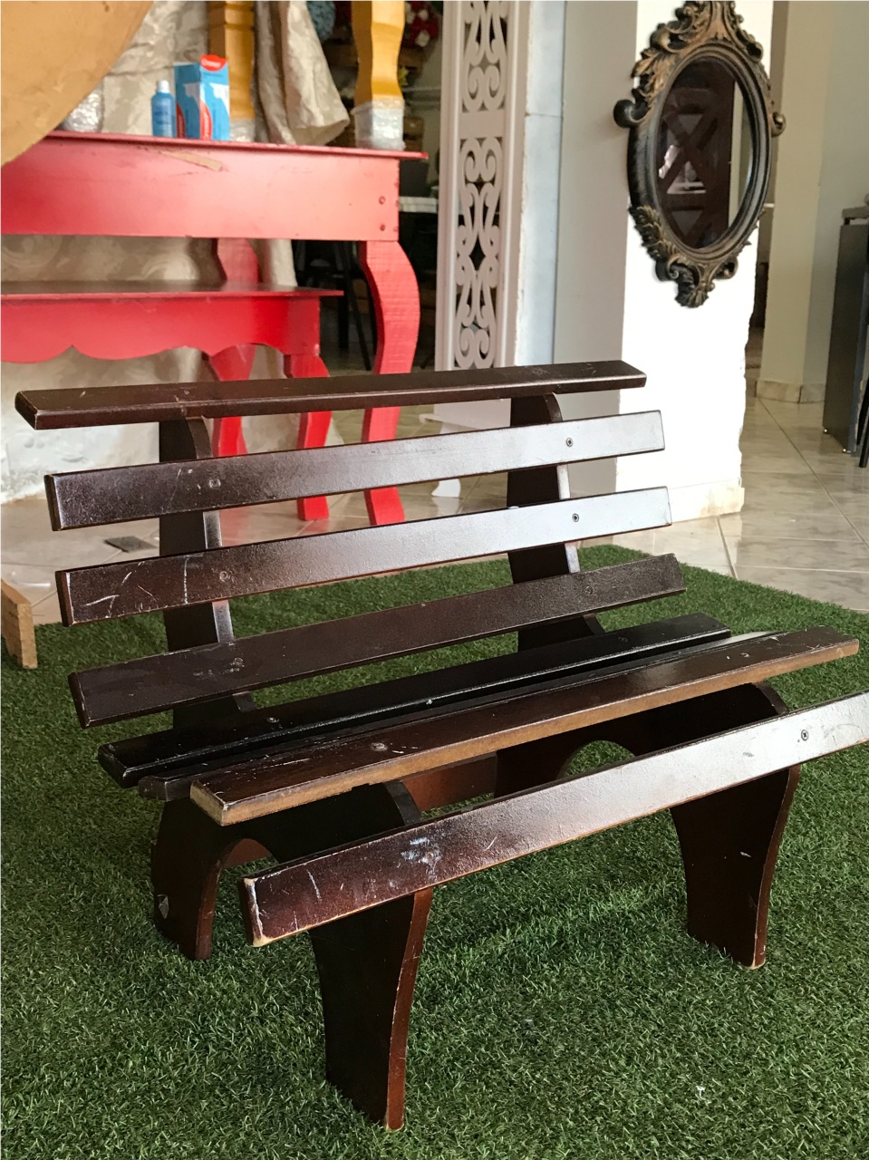 Mdf Banco Praca Tabaco G - LÊ FESTAS LOCAÇÃO DE 