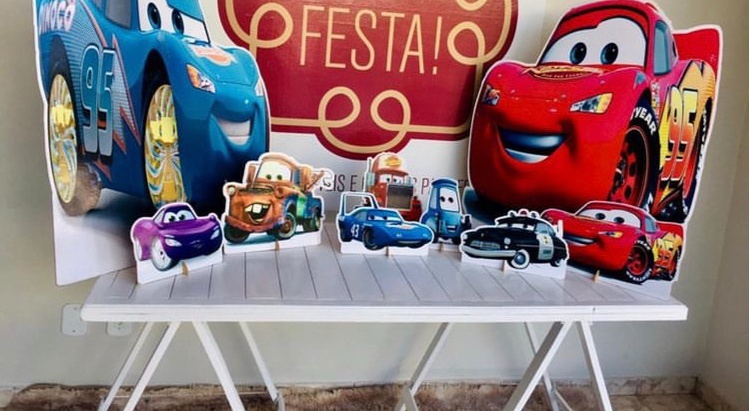 Jg. Totens Carros 9 Pcs - LÊ FESTAS LOCAÇÃO DE 