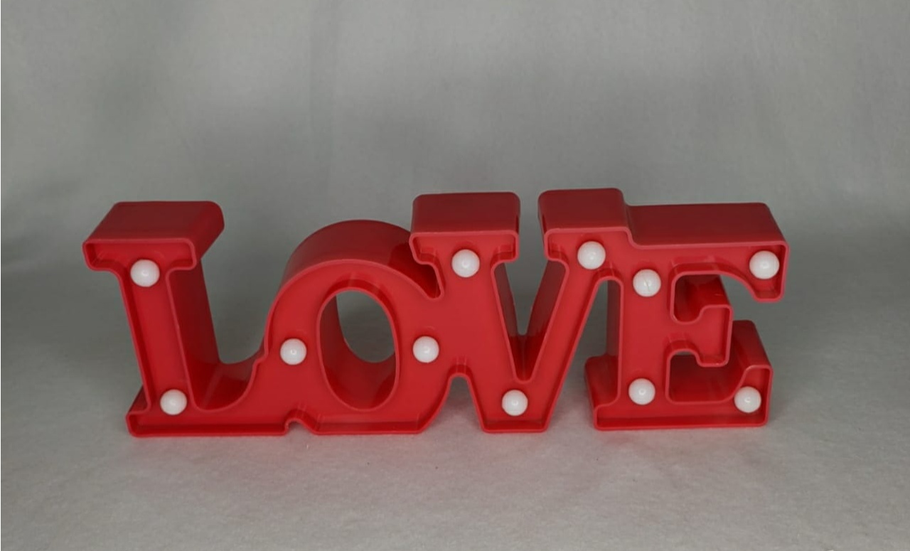 Luminoso Led Love - LÊ FESTAS LOCAÇÃO DE 
