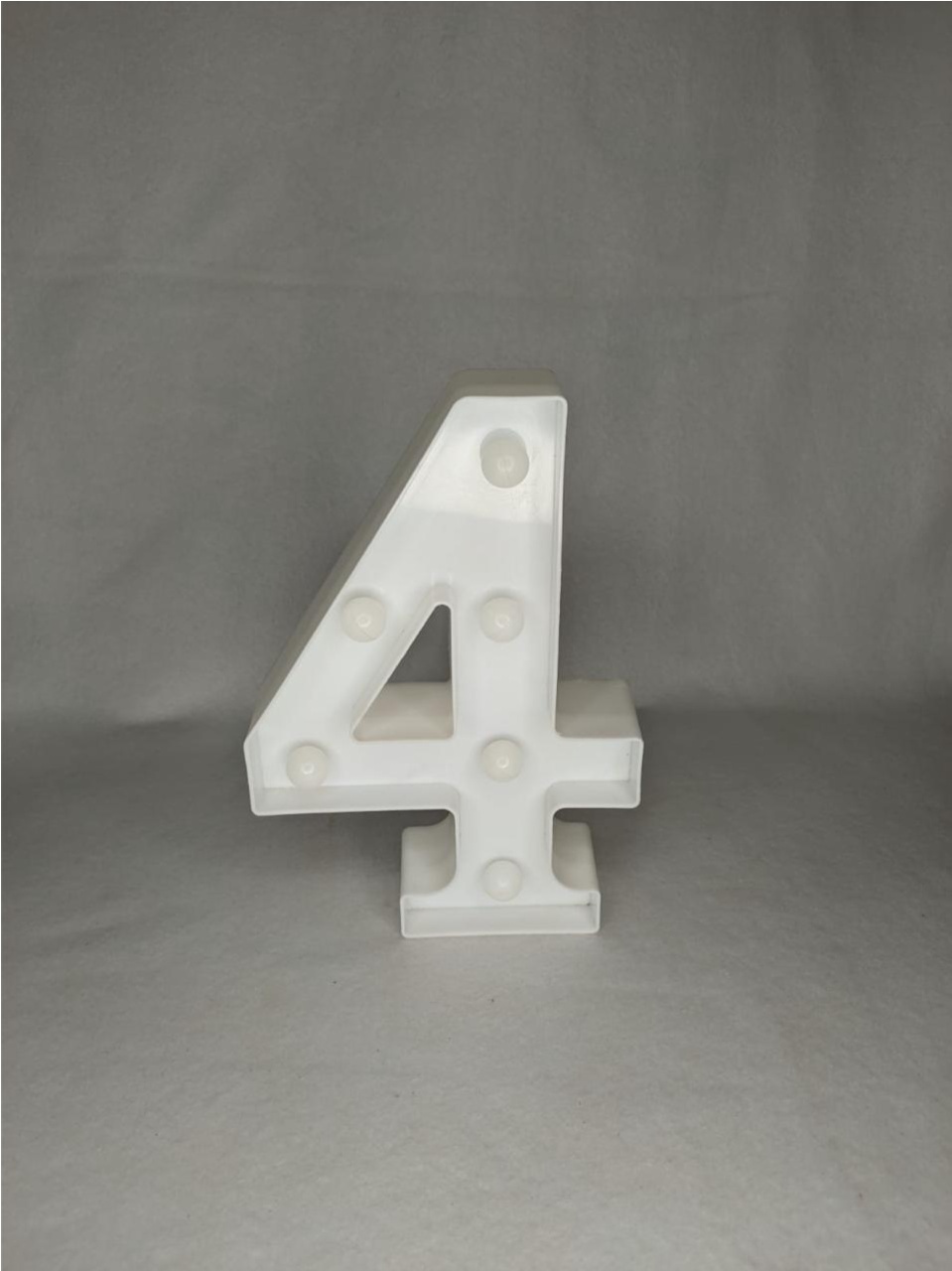 Numero Led 4 22Cm - LÊ FESTAS LOCAÇÃO DE 