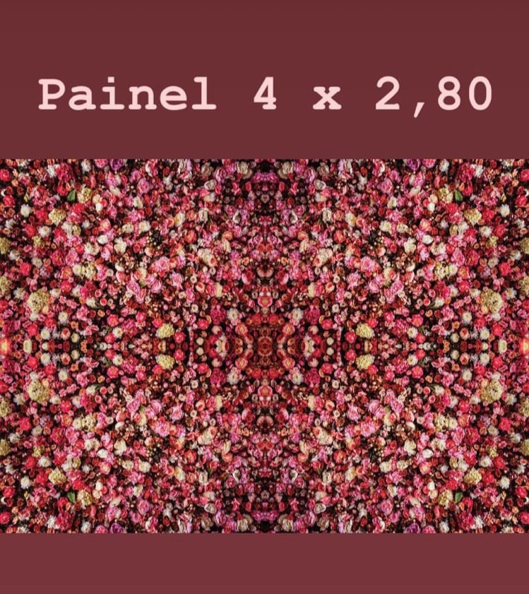 Tecido Painel 5X2,20- Floresta Rosa - LÊ FESTAS LOCAÇÃO DE 